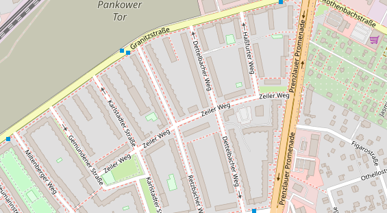 Zahnarzt auf Satellitenbild