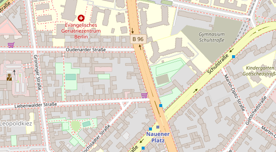 Zahnarzt auf Satellitenbild