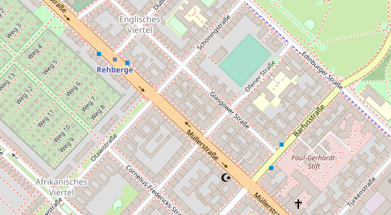 Zahnarzt auf Satellitenbild