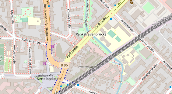 Zahnarzt auf Satellitenbild