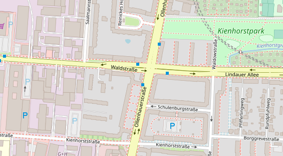 Zahnarzt auf Satellitenbild