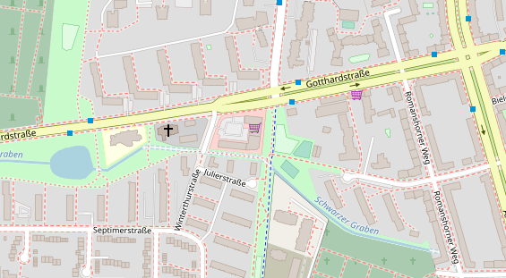 Zahnarzt auf Satellitenbild