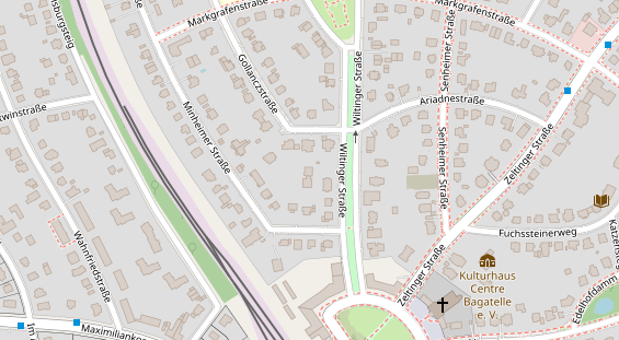 Zahnarzt auf Satellitenbild