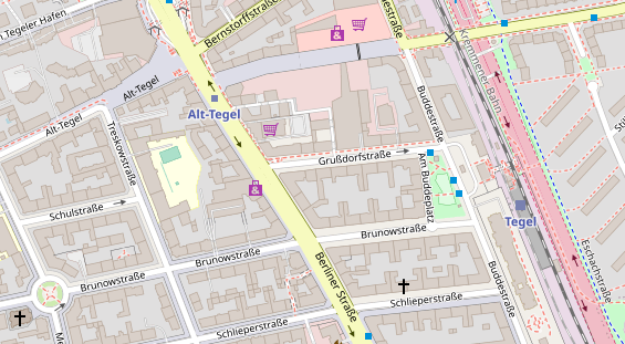 Zahnarzt auf Satellitenbild