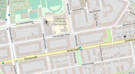 Zahnarzt auf Satellitenbild