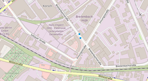 Zahnarzt auf Satellitenbild