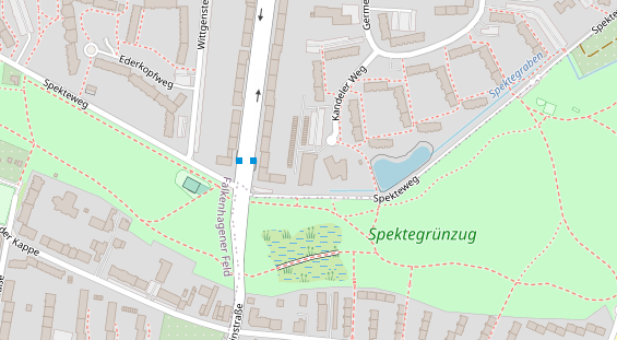 Zahnarzt auf Satellitenbild