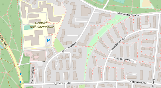 Zahnarzt auf Satellitenbild