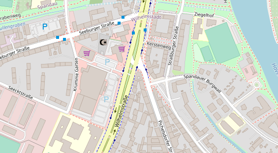 Zahnarzt auf Satellitenbild