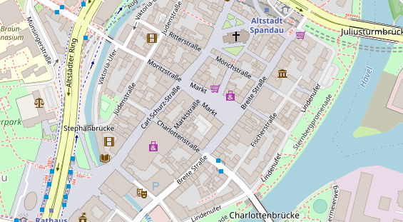 Zahnarzt auf Satellitenbild