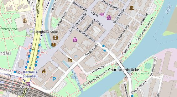 Zahnarzt auf Satellitenbild