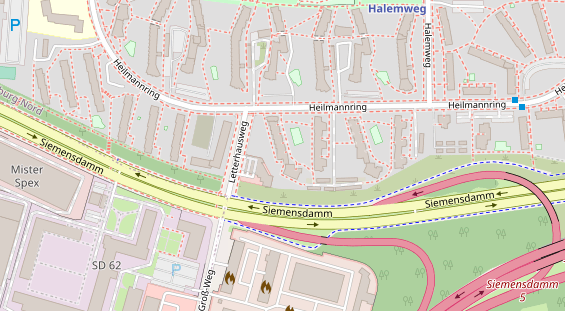 Zahnarzt auf Satellitenbild