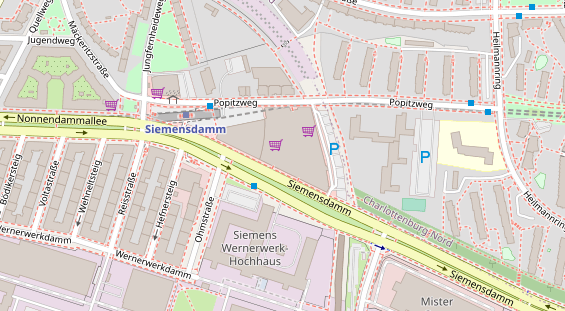 Zahnarzt auf Satellitenbild