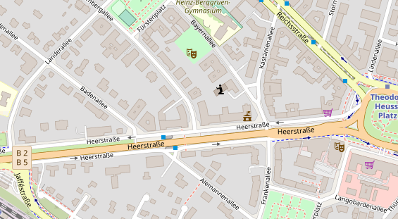 Zahnarzt auf Satellitenbild