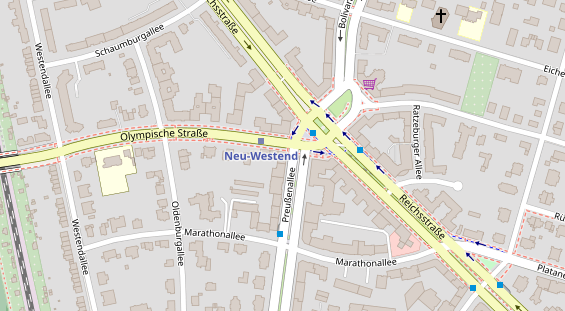 Zahnarzt auf Satellitenbild