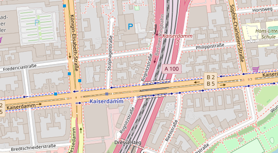Zahnarzt auf Satellitenbild