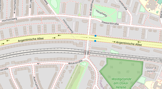 Zahnarzt auf Satellitenbild