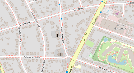 Zahnarzt auf Satellitenbild