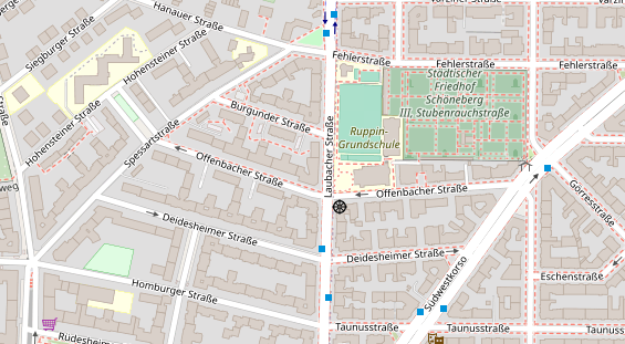 Zahnarzt auf Satellitenbild