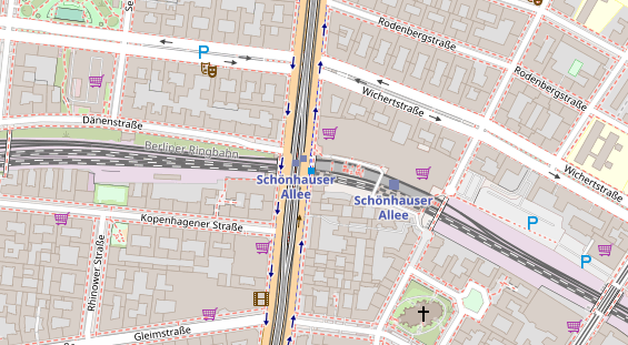 Zahnarzt auf Satellitenbild