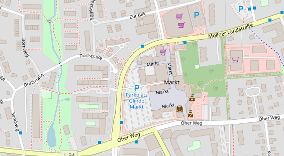 Zahnarzt auf Satellitenbild