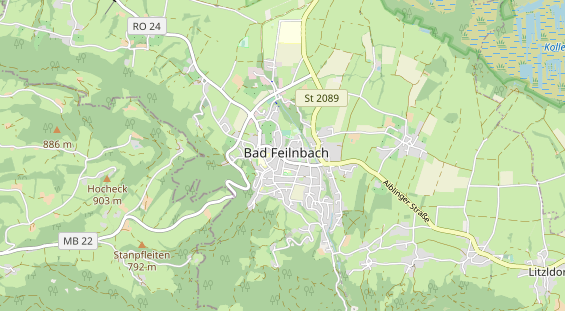 Zahnarzt auf Karte