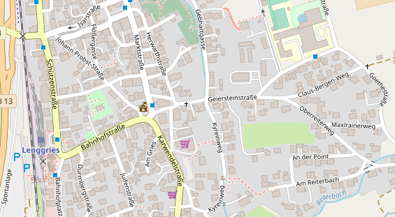 Zahnarzt auf Satellitenbild