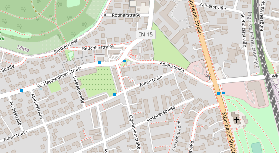 Zahnarzt auf Satellitenbild