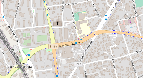 Zahnarzt auf Satellitenbild