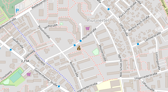 Zahnarzt auf Satellitenbild