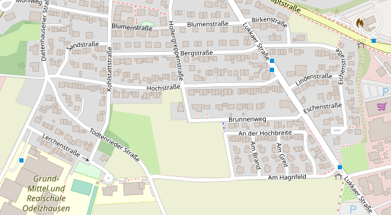 Zahnarzt auf Satellitenbild