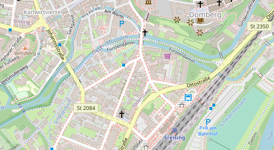 Zahnarzt auf Satellitenbild