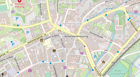 Zahnarzt auf Satellitenbild