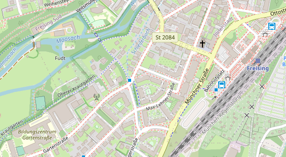 Zahnarzt auf Satellitenbild