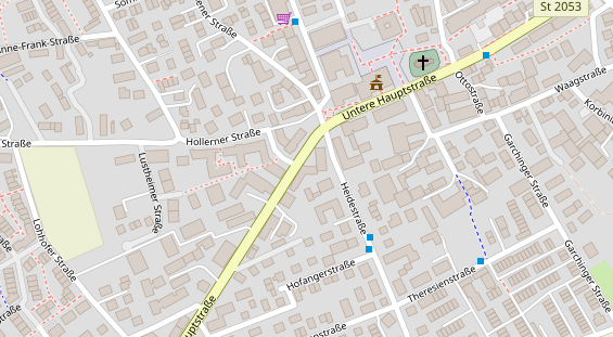 Zahnarzt auf Satellitenbild