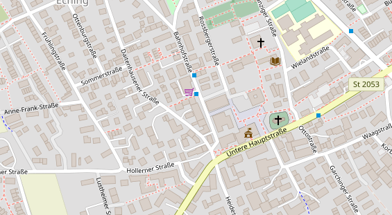 Zahnarzt auf Satellitenbild