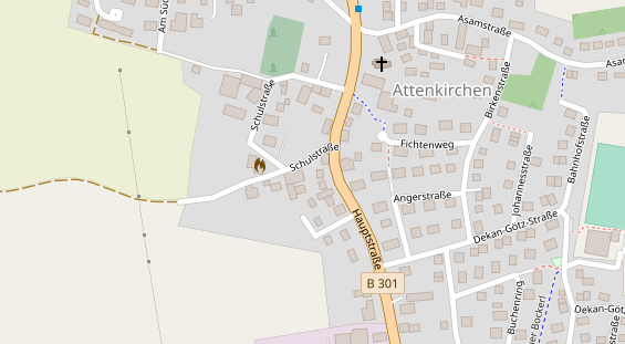 Zahnarzt auf Karte