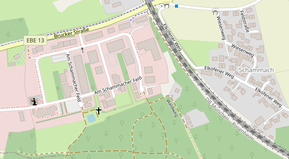 Zahnarzt auf Satellitenbild