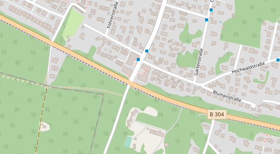 Zahnarzt auf Satellitenbild