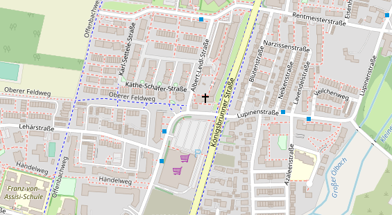 Zahnarzt auf Satellitenbild