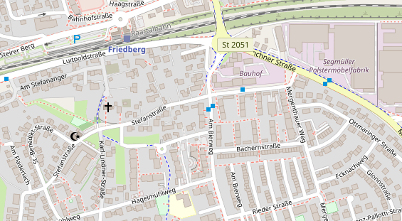 Zahnarzt auf Satellitenbild