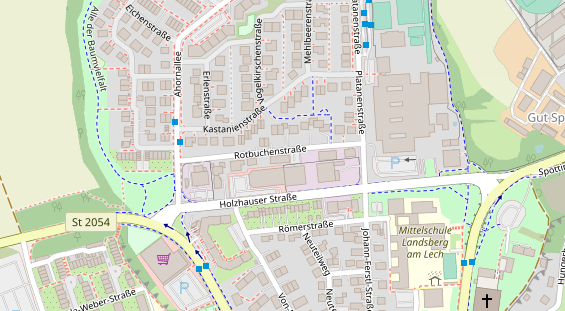 Zahnarzt auf Satellitenbild