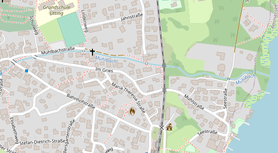 Zahnarzt auf Satellitenbild