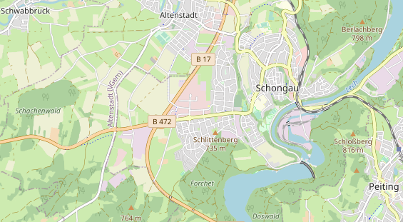 Zahnarzt auf Karte