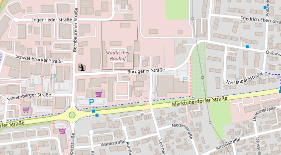 Zahnarzt auf Satellitenbild