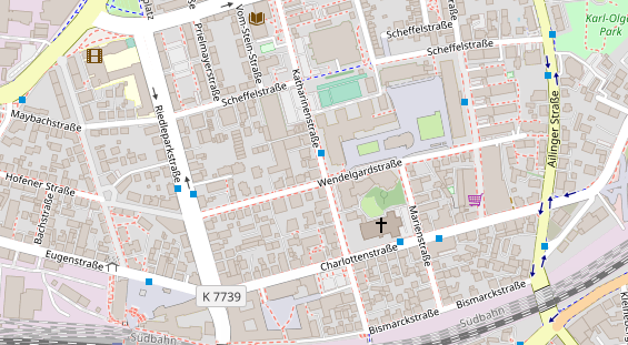 Zahnarzt auf Satellitenbild