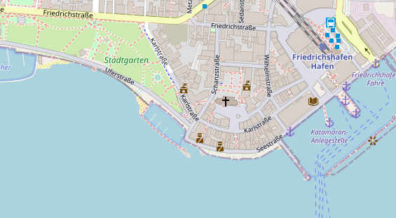 Zahnarzt auf Satellitenbild