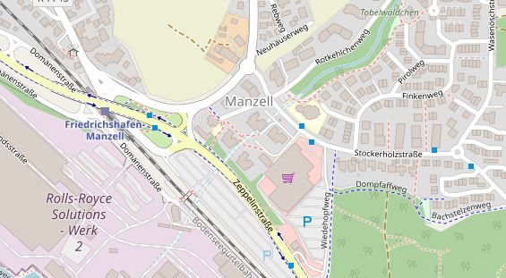 Zahnarzt auf Satellitenbild