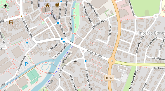 Zahnarzt auf Satellitenbild