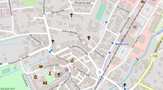 Zahnarzt auf Satellitenbild